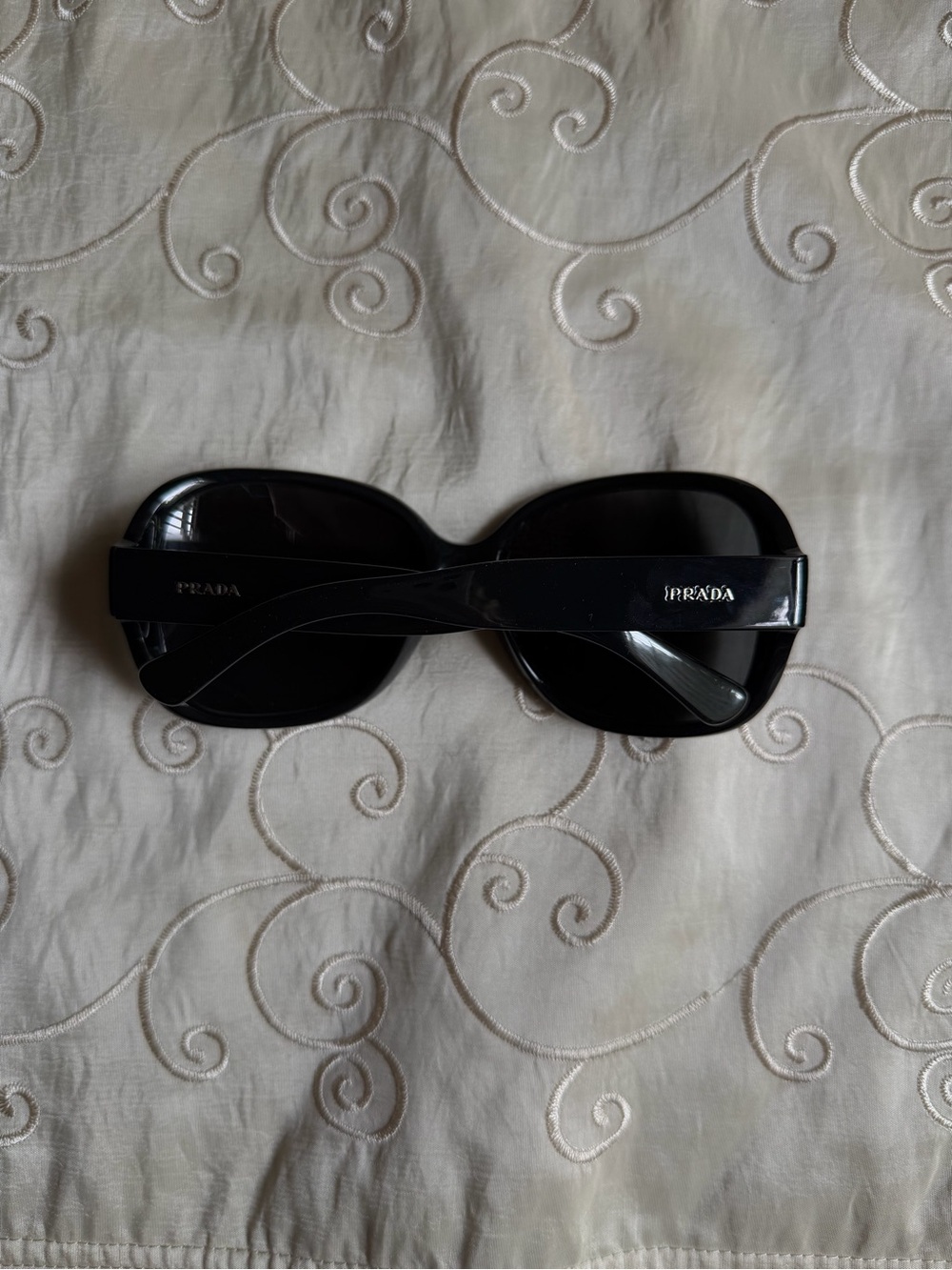 Prada Black Women’s Oversized Round Sunglasses